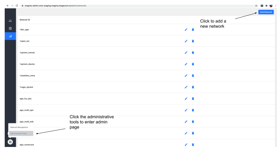 adding networks